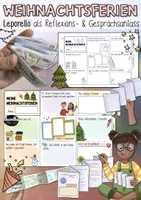 Vorschau - Arbeitsblätter - Weihnachtsferien Leporello - Kreative Reflexion Neujahr - Deckblatt