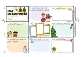 Vorschau - Arbeitsblätter - Weihnachtsferien Leporello - Kreative Reflexion Neujahr - Seite 2