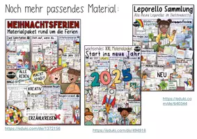 Vorschau - Arbeitsblätter - Weihnachtsferien Leporello - Kreative Reflexion Neujahr - Seite 3