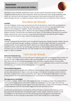 Vorschau - Arbeitsblätter - Basketball - Technik- und Taktikfehler (Material für Passive) - Seite 1