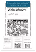 Vorschau - Arbeitsblätter - Leseheft Winterdetektive (dreifach differenziert) - Seite 1