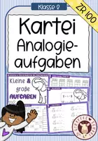 Vorschau - Unterrichtsreihen - Kartei - Analogieaufgaben 100 (große & kleine Aufgaben) - Deckblatt