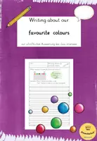 Vorschau - Arbeitsblätter - Writing about our favourite colours - Schreibanlass zum "class interview" - Deckblatt