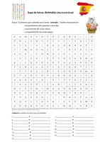 Vista previa - Juegos / Gamificación - Sopa de letras: Animales - Portada