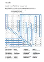 Vista previa - Juegos / Gamificación - Sopa de letras: Profesiones - página 1
