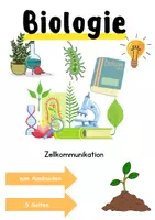 Vorschau - Unterrichtsreihen - Zellkommunikation Informationen und Arbeitsblätter - Deckblatt