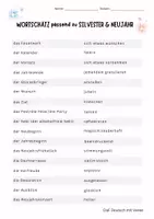 Vorschau - Arbeitsblätter - Neujahrspaket: Wortschatzliste & kreatives Schreiben mit Wimmelbild - Seite 2