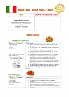 Vorschau - Arbeitsblätter - Italienische Küche _ Schwerpunkt Reise durch die Küchen der Welt - Deckblatt