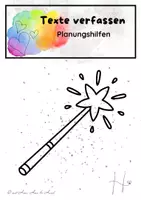 Vorschau - Stundenentwürfe - Texte verfassen Geschichten schreiben Klasse 2-4 Schritt für Schritt Planung - Deckblatt