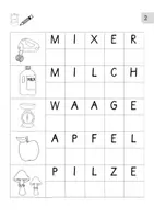 Vorschau - Arbeitsblätter - Ersten Schreiben. Kochen und backen. Anfangsunterricht und Vorschule Fit für Klasse 1 - Seite 2