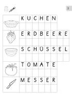Vorschau - Arbeitsblätter - Ersten Schreiben. Kochen und backen. Anfangsunterricht und Vorschule Fit für Klasse 1 - Seite 3