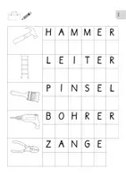 Vorschau - Arbeitsblätter - Erstes Schreiben: Werkzeuge. Anfangsunterricht und Vorschule. Fit für Klasse 1 - Seite 1