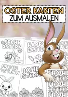 Vorschau - Mal- und Bastelvorlagen - Osterkarten zum Ausmalen (Grußkarten) - Deckblatt