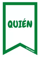 Aperçu - Présentation / Support pour le tableau - Guirlandes des Pronoms Interrogatifs en Espagnol! - Page 2
