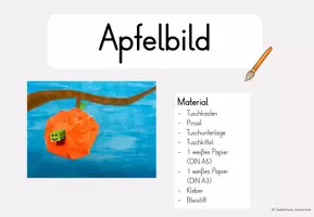 Vorschau - Arbeitsblätter - Apfelbild - Schritt für Schritt Anleitung (Kunst) - Seite 2