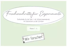 Vorschau - Poster - Forscher Fahrplan mit Forscherschritten (Experimente) - Seite 1