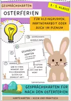 Vorschau - Bildkarten - Materialpaket: Gesprächskarten für nach den Ferien (Schreibanlässe) - Seite 1