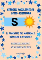 anteprima - Esercizi - Consonante S - Esercizi facilitati di letto-scrittura - Pagina di copertina