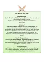Vorschau - Spiele - 🐰 Hase Spiel "Was fehlt?" Frühling Ostern Sprachförderung schau genau - Seite 1