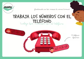 Vista previa - Tarjetas / Manipulativos - TRABAJA LOS NÚMEROS CON EL TELÉFONO - página 1