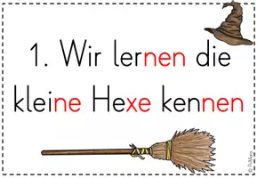 Vorschau - Poster - Reihentransparenz zur Unterrichtsreihe "Die kleine Hexe feiert Weihnachten" - Seite 2