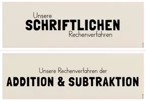Vorschau - Poster - Mathe: Merkplakate zu halbschriftlichen und schriftlichen Rechenverfahren der Addition und Subtraktion (Kl.3/4) - Seite 3