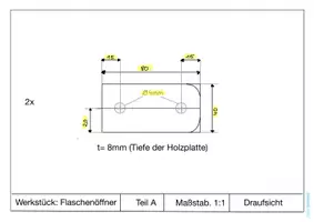 Vorschau - Stundenentwürfe - Werkstück: Flaschenöffner aus Holz und Metall - Seite 1