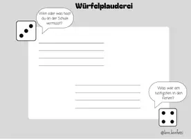 Vorschau - Arbeitsblätter - Würfelplauderei nach den Ferien - Seite 3
