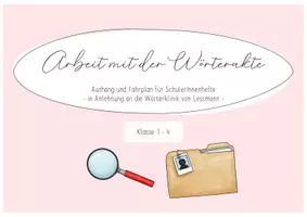 Vorschau - Poster - Wörterakte - Aushang und Leitfaden (Wörterklinik) - Seite 1