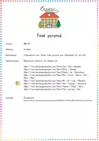 Vorschau - Arbeitsblätter - Food / Food Pyramid: Tafelmaterial & Arbeitsblatt (Ernährung) - Englisch - Kl. 3/4 - Seite 1