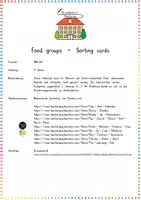 Vorschau - Präsentationen/Tafelbilder - Food / Food Groups: Sorting Cards (Wortschatz / Ernährung) - Englisch - Kl. 3/4 - Seite 1