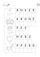 Vorschau - Arbeitsblätter - Schreiben im Anfangsunterricht, Kindergarten und in der Vorschule Minischreibwerkstatt Piraten, Ritter & Prinzessinnen. Fit für Klasse 1 - Seite 1