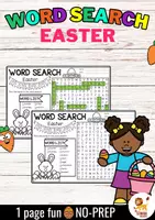 anteprima - Esercizi - Word Search Puzzle (Easter) | March / April Pasqua Marzo / Aprile Inglese - Pagina di copertina