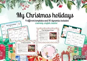 Vista previa - Hojas de trabajo - MY CHRISTMAS HOLIDAYS (WORKSHEET+10 DYNAMICS) - página 1