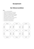Vorschau - Arbeitsblätter - Escape Room "Der Gitarrenverstärker" - Deckblatt