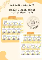 Vorschau - Spiele - Ich habe - Wer hat? Alkane, Alkene, Alkine (2 Niveaustufen) - Deckblatt