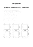 Vorschau - Stundenentwürfe - Escape Room "Weltmusik und ihr Einfluss auf den Westen" - Deckblatt