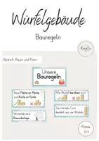 Vorschau - Präsentationen/Tafelbilder - Würfelgebäude - Bauregeln - Deckblatt