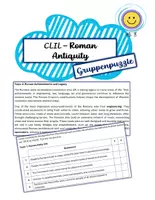 Vorschau - Arbeitsblätter - Gruppenpuzzle - CLIL Roman Antiquity - Deckblatt