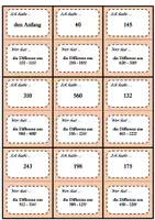 Vorschau - Spiele - "Ich habe - Wer hat?" (Ratespiel): Subtraktion / Subtrahieren - Deckblatt