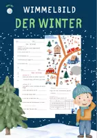 Vorschau - Arbeitsblätter - Wimmelbild - WINTER - Jahreszeiten - Deckblatt
