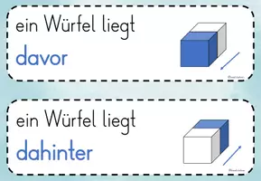 Vorschau - Präsentationen/Tafelbilder - Würfelgebäude - Wortspeicher für die Beschreibung - Seite 3