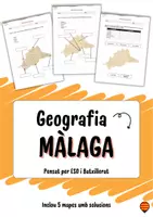 Vista previa - Unidades / Secuencias / Situaciones de Aprendizaje - 🌍 Mapes i Orientació - Màlaga (Geografia d'Espanya) - Portada