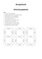 Vorschau - Stundenentwürfe - Escape Room "Entwicklungsländer" - Deckblatt