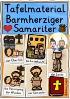 Vorschau - Stundenentwürfe - Der barmherzige Samariter Religion TAFELMATERIAL - Deckblatt