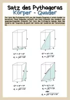 Vorschau - Arbeitsblätter - Satz des Pythagoras - Anwendungsbeispiele - Körper - Seite 2