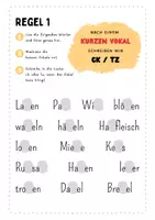 Vorschau - Arbeitsblätter - Dossier für Lernende zum Thema ck/tz - Seite 3