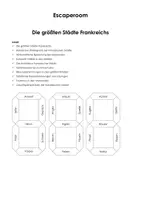 Vorschau - Stundenentwürfe - Escape Room "Die größten Städte Frankreichs" - Deckblatt