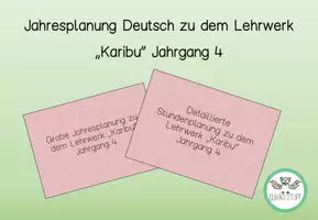 Vorschau - Stundenentwürfe - Ganzjahresplanung Deutsch Karibu_Jahrgang 4 - Deckblatt
