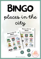 Vista previa - Juegos / Gamificación - Pack Places in the city: Bingo, Bee-bot® game, Read & Match, sentence building - página 1